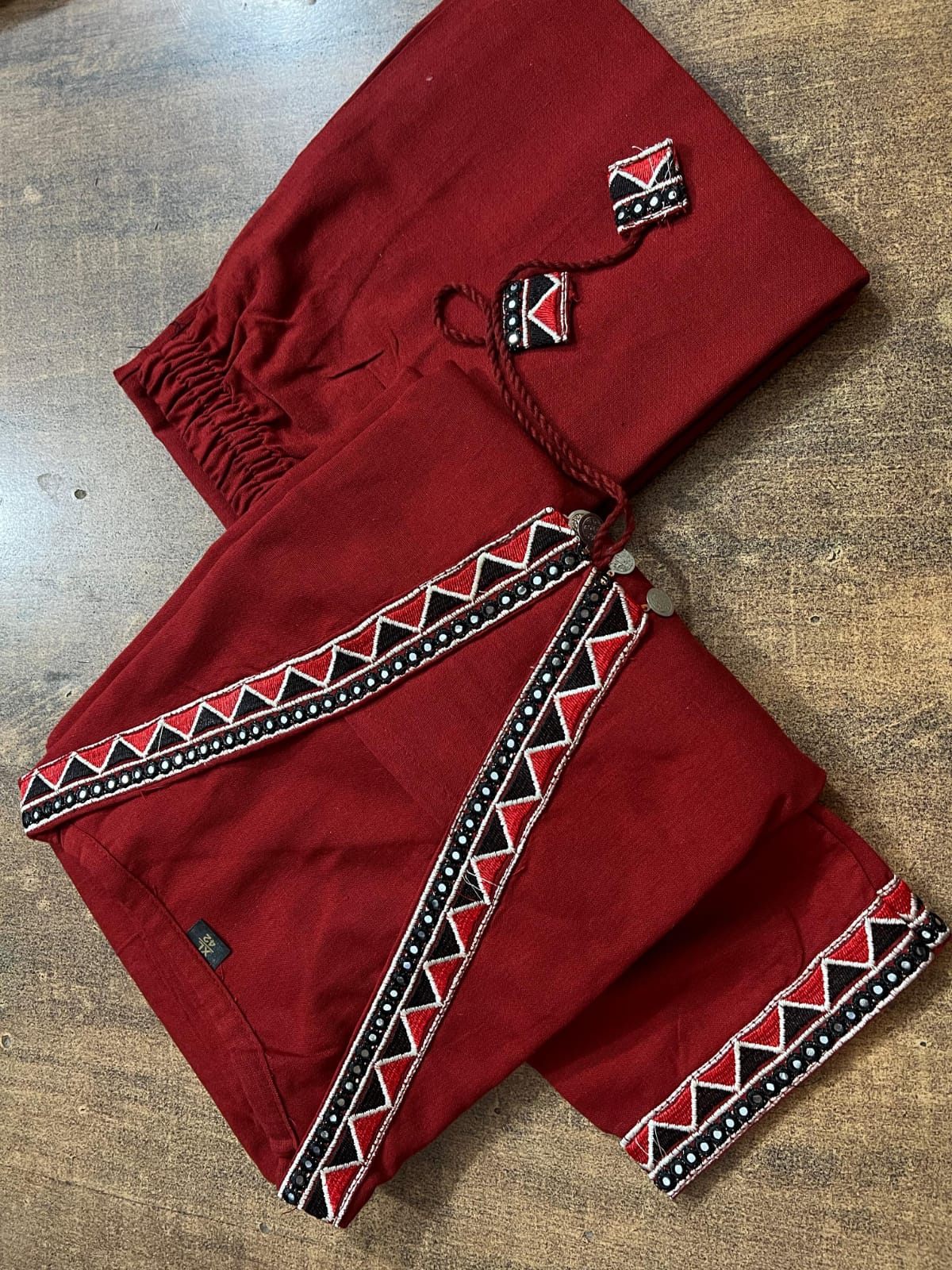Elysian Embroidered Cotton Flex Kurti Plazo Set
