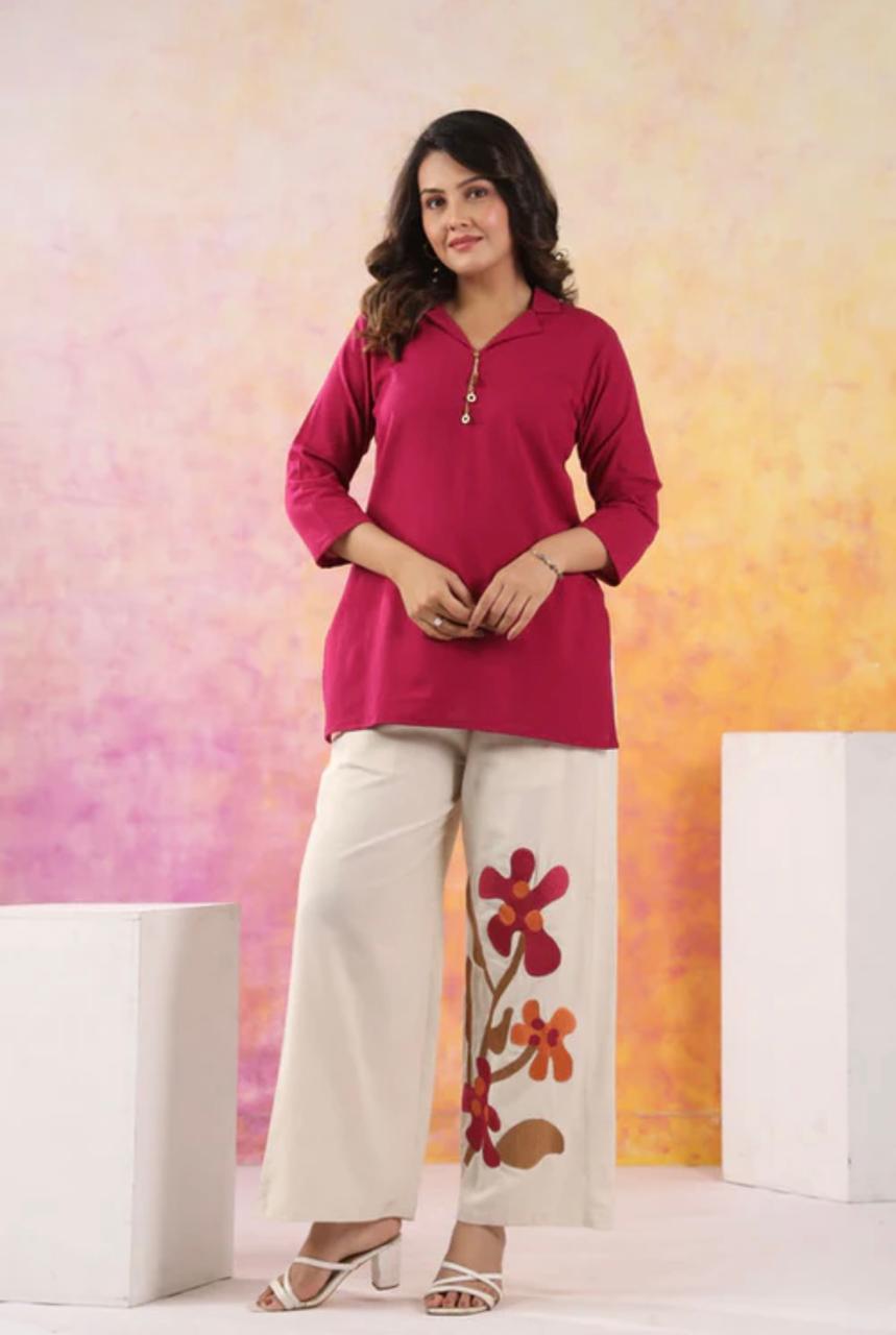 Ruby Bloom Cotton Flex Co-Ord Set